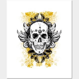 Grunge Skull Posters and Art